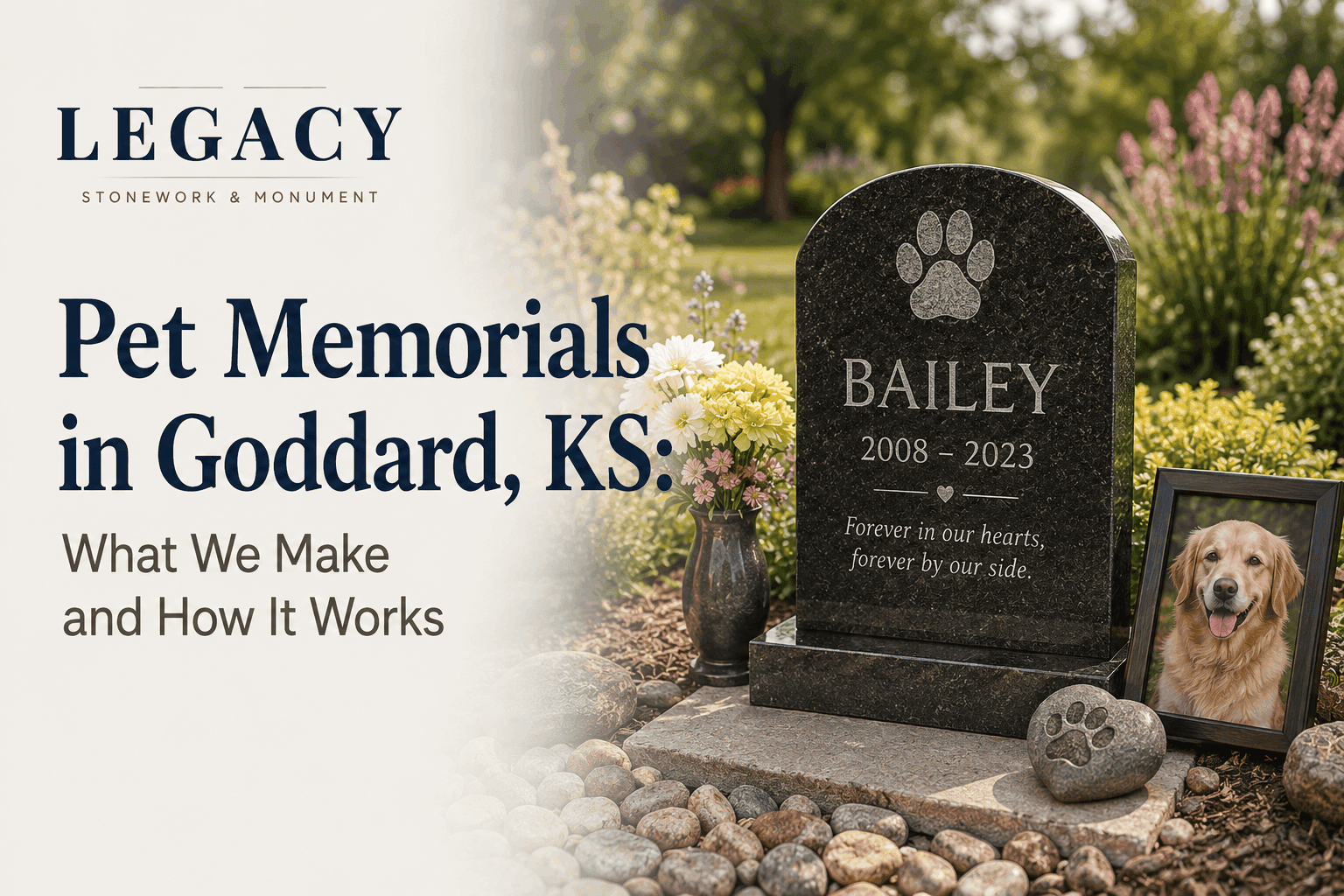Pet Memorials in Goddard, KS: What We Make and How It Works